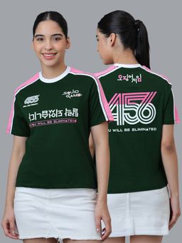 Free Authority - Green Official Squid Game Graphic Printed T-Shirt