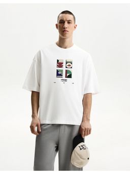 MISCHIEF MONKEY - White Graphic Printed T-Shirt