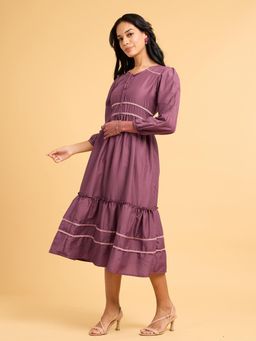 SAAKI - Whispers Of Wilderness Ruffled Dress