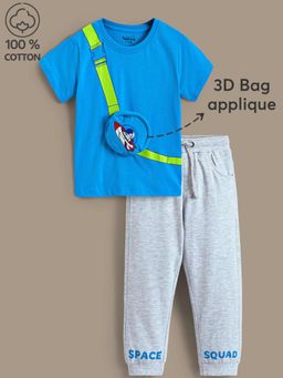 Hopscotch - Space Mission Cotton Jogger with T-Shirt