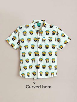 Hopscotch - Cotton Quirky Character Face Shirt