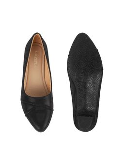 LAZERA SHOES - Black Sleek Medium Heel Closed Toe Chic Pumps