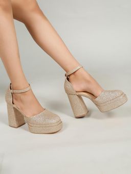 Flat n Heels - Women Gold Pumps