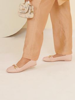 Sherrif Shoes - Women Pink Solid Casual Loafers
