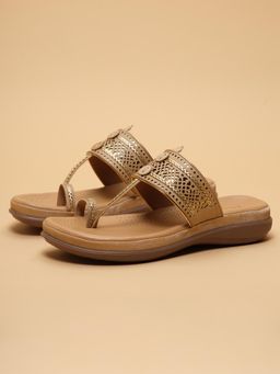 ERIDANI - Svara Beige Kolhapuris