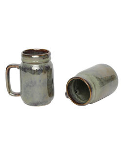Amalfiee Ceramics - Handmade 5" Navhara Beer Mug Set Of 2