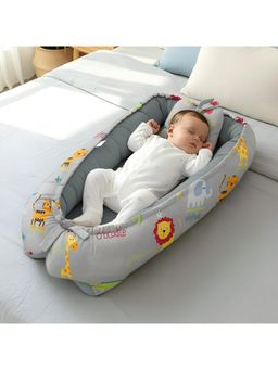 StarAndDaisy - Multi-Color Cotton Printed Sleeping Bag And Pillow (0-12 Months)