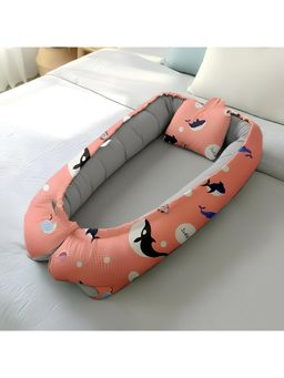 StarAndDaisy - Multi-Color Cotton Printed Sleeping Bag And Pillow (0-12 Months)