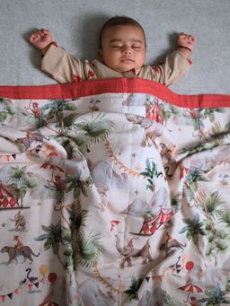 Cocoon Care - Muslin Cotton Parade Printed baby Blanket (0-3 Years)