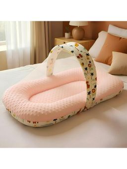 StarAndDaisy - Multi-Color Cotton Printed Mosquito Net And Pillow (0-12 Months)