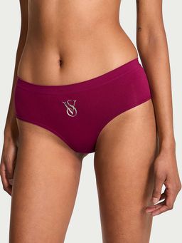 Victoria's Secret - Magenta Seamless Sparkle Logo Hip hugger Panty