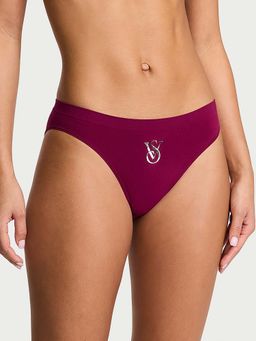 Victoria's Secret - Pink Seamless Sparkle Logo Bikini Panty