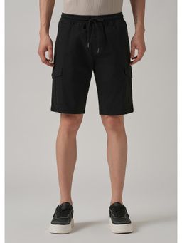 Banana Club - Asher Black Cotton Cargo Shorts