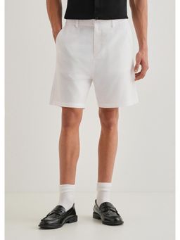 Banana Club - White Linen Shorts
