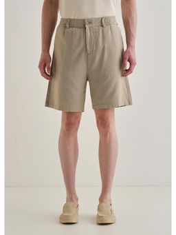 Banana Club - Olive Green Linen Shorts