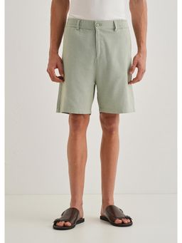 Banana Club - Mint Green Linen Shorts