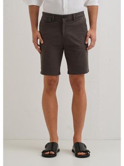 Banana Club - Burnt Brown Cotton Shorts
