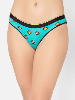 Bummer - Multi-Color Womens Printed Micro Modal Bikinis Panties Soft & Breathable