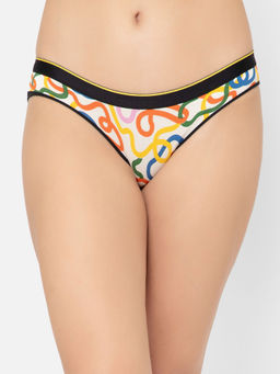 Bummer - Multi-Color Womens Printed Micro Modal Bikinis Panties Soft & Breathable