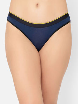 Bummer - Blue Womens Solid Micro Modal Bikinis Panties Soft & Breathable