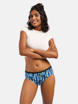 Bummer - Multi-Color Womens Printed Micro Modal Hipsters Panties Soft & Breathable