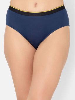 Bummer - Blue Womens Solid Micro Modal Hipsters Panties Soft & Breathable