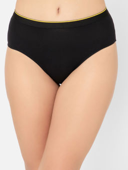 Bummer - Black Womens Solid Micro Modal Hipsters Panties Soft & Breathable