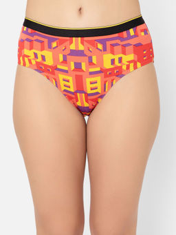 Bummer - Multi-Color Womens Printed Micro Modal Hipsters Panties Soft & Breathable