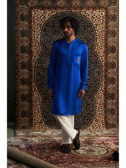 Charkhee - Prarambh Blue Kurta with Pant