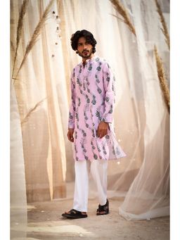 Charkhee - Pink Kurta with Pant