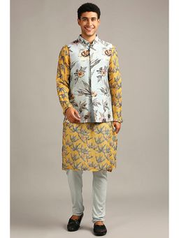 Soup by Sougat Paul - Anthia Floral Printed Kurta with Churidar and Jacket