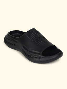 Yoho - Black Shell Sliders for Men