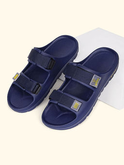 Yoho - Navy Blue Wilo Double Strap Sandals for Men