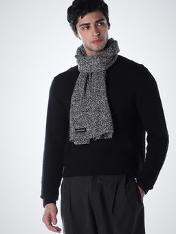Jack & Jones - Black Solid Cotton Regular Sweater