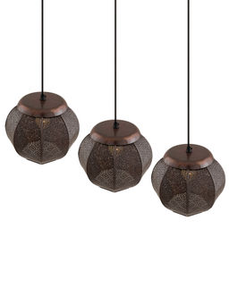 Homesake - Linear Chandelier Moroccan Copper Hanging