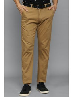 Allen Solly - Men Brown Slim Fit Solid Casual Trousers