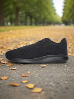 Puma - Cliff Unisex Black School Shoes