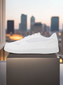 Puma - Punch Comfort Kids White Casual Shoes