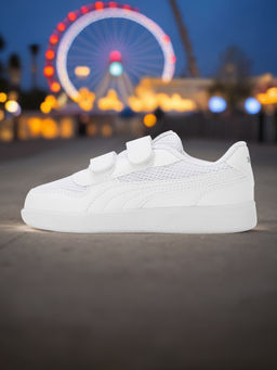 Puma - Punch Comfort Infant Kids White Casual Shoes