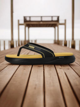 Puma - Softride Seave V1 Unisex Yellow Flipflops