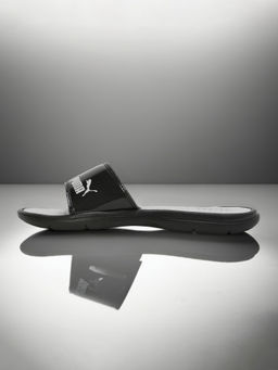 Puma - Silvia V4 Womens Black & Grey Sliders