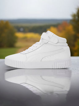 Puma - Carina 2.0 Mid Womens White Sneakers