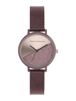 French Connection - Women Rose Gold-Toned Shimmer Analogue Watch (FCN0008H-R)