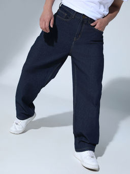 Hubberholme - Men 90's Relaxed Straight Fit Stretchable Jeans