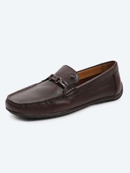 Monte Carlo - Men Contemporary Slip On Brown Formal Loafers