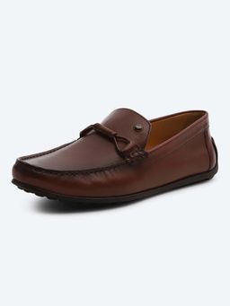 Monte Carlo - Men Contemporary Slip On Wine Formal Loafers
