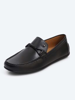 Monte Carlo - Men Contemporary Slip On Black Formal Loafers
