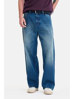 Snitch - Blue Washed Loose Casual Jeans For Men
