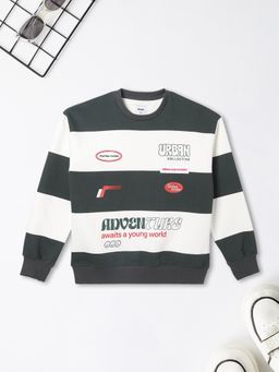 max - Multi-Color Cotton Blend Full Sleeves Sweatshirt