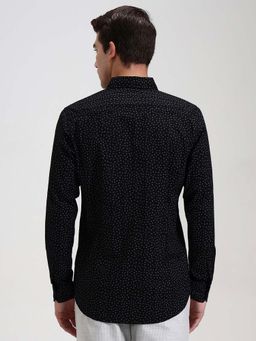 JadeBlue - Black Printed Formal Trousers